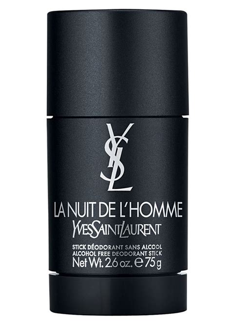 deodorant stick yves saint laurent la nuit de l'homme|Yves Saint Laurent Men's La Nuit de L'Homme Deodorant Stick, .